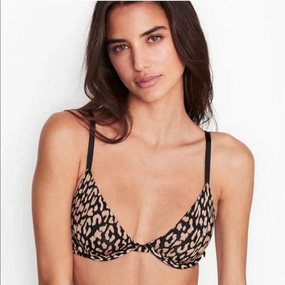 NEW Victoria’s Secret Unlined Leopard Demi Bra 34D